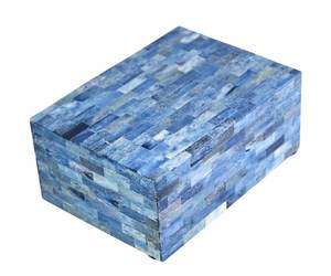 <b>Vintage</b> Style Inlay <b>Box</b> With Coloured Bone and MFD Base Antique design Organizer <b>Box</b> With Removable Lid For Decoration - Product Image 1