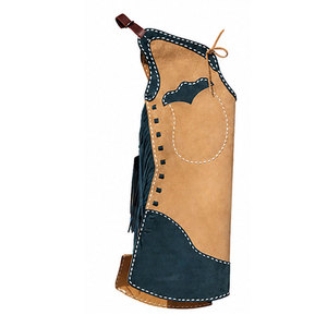 Chaps en cuir pour cavalier, protection des jambes, haute qualité, design personnalisé, lavables, style western. - Product Image 1