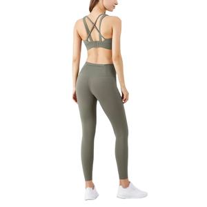 Ropa deportiva impermeable sin costuras de talla grande para mujer, conjunto de Yoga, 2 piezas, cintura alta, entrenamiento, gimnasio, ropa deportiva, 100% poliéster - Product Image 3