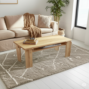 Tapis abstrait moderne personnalisé Tapis en laine noué à la main pour le salon et la chambre à coucher - Product Image 2