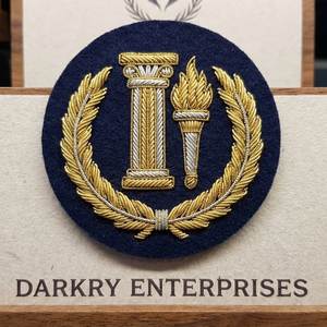 Insignia Masónica Personalizada Bordada a Mano con Hilo Metálico, Parche de Fieltro Negro con Ojo que Todo lo Ve y Rayos del Sol - Product Image 5