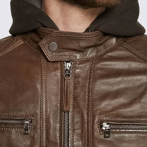 Custom Logo High Quality Fashion Casual Cotton <b>Fleece</b> Man Collage Versity <b>Jacket</b> Wool Body Leather Sleeves Men Versity <b>Jackets</b> - Product Image 6