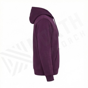 Sweat à capuche vintage pour homme en molleton de coton épais, délavé à l'acide, coupe oversize, épaules tombantes, hiver, logo personnalisé, imprimé français, doux, taille XS - Product Image 3