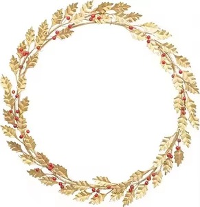 Handmade Metal Wire Flower <b>Wreath</b> Indoor Christmas Decoration Hanging Garland for Front Door Party Display Custom Ornaments - Product Image 5