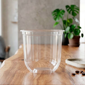 QUANG QUAN Disposable Clear PP <b>Plastic</b> <b>Cups</b> Single Wall 95mm 16oz/24oz for Boba/Bubble Tea & Coffee Cold/Hot Drinks - Product Image 6
