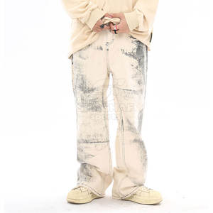 กางเกงยีนส์ผู้ชายทรงสลิมฟิตสั่งตัดได้ ลดราคาพิเศษ ออกแบบเองได้ กางเกงผู้ชายแบบฟอกสี - Product Image 3