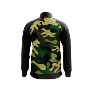 Veste de cricket avec logo personnalisé, logo sur le devant, col montant, respirante, imperméable, coupe-vent - Product Image 2