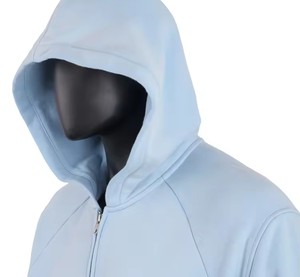 Sweat à capuche unisexe surdimensionné en molleton bouclette épais, coupe courte et carrée, personnalisable OEM, vente en gros pour hommes - Product Image 3