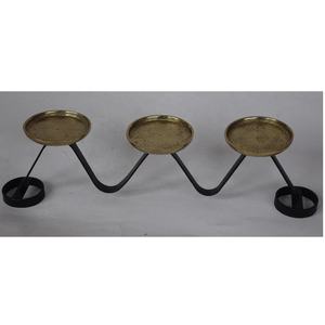 Décoration moderne Bougeoir Aluminium Argenté Aluminium Pilier Bougeoir Corne Métallique Sculpture Métal Artisanat Mariage Décoration Maison - Product Image 5