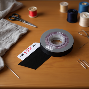 Nastro in tessuto Ilan 2 cm x 10 m nero per rifiniture da cucito - Product Image 2