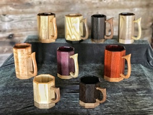 Eco-Friendly Polished Wooden Viking <b>Mug</b> with Hand Carved Engraving and Animal Design-Valentine's Day & Halloween Gift - Product Image 5