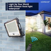 Lámpara Solar de Pared para Exteriores Homehop de 200 Vatios, Impermeable, Automática, con 82 LED y Sensor de Movimiento para Jardín, Luz Blanca Fría