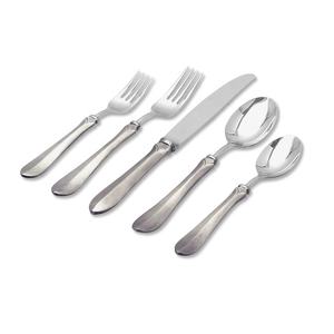 Achetez de la vaisselle sur un ensemble de couverts en acier inoxydable argenté fait à la main pour restaurant, fête de mariage et hôtel - Product Image 4