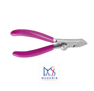 Coupe-ongles à ressort caché, avec verrouillage par vis, articulation à emboîtement, acier inoxydable recouvert de PVC, lame droite tranchante de 11,5 cm, ouverture large - Product Image 3