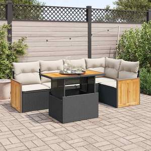 Garden <b>Sofa</b> <b>Set</b> With Cushions Outdoor Furniture Rattan Waterproof Contemporary Design For Garden Use - Product Image 1