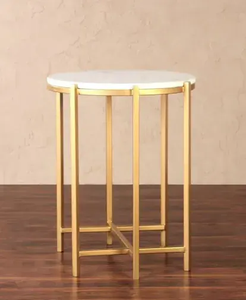 Hot Selling Latest Design Iron Metal Powder Coated <b>Small</b> <b>Coffee</b> <b>Table</b> with Wooden Top Available in Bulk Quantity - Product Image 2