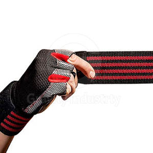 Guantes de levantamiento de pesas de tela de alta calidad, con protección para la palma de la mano, en oferta. - Product Image 2