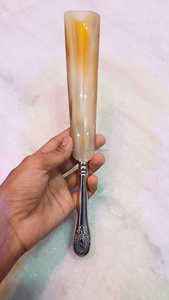 Luxe 40cm Long Ox Chausse-pied Blanc Nickel Laiton Poignée Poli Animal Style Forme Plate Européenne SANIYA Artisanat Naturel - Product Image 2