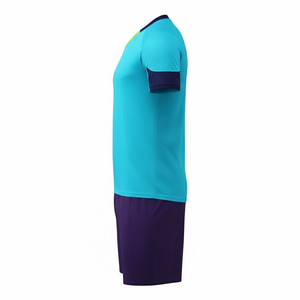 Conjunto de Camiseta de Fútbol Sublimada Personalizada para Hombre, Amarilla, de Poliéster que Absorbe la Humedad, Manga Corta, Cuello Redondo, Ropa Deportiva para Toda Temporada - Product Image 2