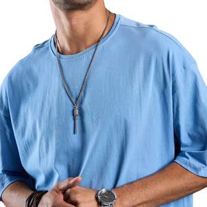 T-shirt Homme Oversize à Épaules Tombantes en Coton Lourd Coupe Ample – Personnalisation et Fourniture OEM - Product Image 1