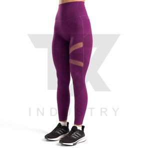 Best Selling Women High Waist <b>Leggings</b> Spandex/Nylon Breathable Tummy Control Eco-Friendly Plus Size for Fitness Yoga Workout - Product Image 4