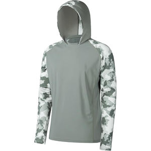 Sweat à capuche camouflage pour homme en mélange coton-polyester, style vintage urbain, avec cordon de serrage et poche kangourou, haut décontracté - Product Image 1