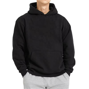 Sweat-shirts et sweats à capuche pour hommes, 500 g/m², Essentials, poids lourd, coupe oversize, vierges pour impression en relief, style streetwear - Product Image 5