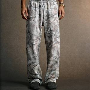Pantalon de survêtement pour homme, automne, 340 g/m², polaire, imprimé camouflage, coupe ample, décontracté, taille élastique, cordon de serrage - Product Image 6
