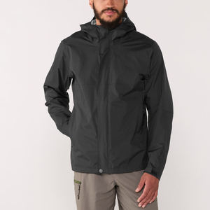 เสื้อแจ็คเก็ตกันฝนผู้ชายแบบสปอร์ตสีพื้นบางเบา กันน้ำ ซิปเต็มตัว ปรับชายเสื้อได้ มีโลโก้ด้านหน้าและฮู้ด ขายส่งแบบสั่งทำ - Product Image 1