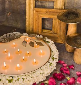 Premium Metal <b>Candle</b> Bowl For <b>Floating</b> <b>Candle</b> Arrangements Creating Romantic Lighting Setup For Special Occasions - Product Image 6