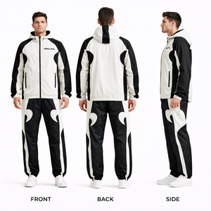 Chaqueta cortavientos 100% poliéster personalizada para hombre, ropa deportiva de poliéster, chándal cortavientos para hombre, chaquetas impermeables para hombre - Product Image 5