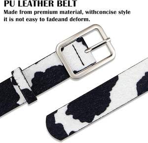 Ceintures de luxe faites à la main avec design en fourrure, fabricant et grossiste de ceintures en cuir de vache véritable de style western cowboy - Product Image 3