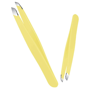 แหนบถอนขนคิ้วแบบเฉียงสำหรับขายส่ง พร้อมด้ามจับที่สะดวกสบาย - Product Image 1