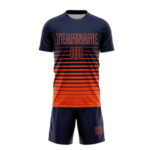 Uniforme de Fútbol de Verano 100% Poliéster Transpirable de Secado Rápido, Conjunto de Fútbol Unisex, Ropa de Equipo con Logotipo Personalizado, OEM Plus - Product Image 1