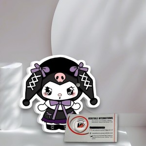 Outils d'extension de cils en acrylique personnalisés, magnétiques, noirs, avec motifs Kuromi Kitty, en forme de tuiles, rectangulaires, ovales, en forme de cœur, carrés, en forme de fleur et en forme de cercle, pour artistes - Product Image 6