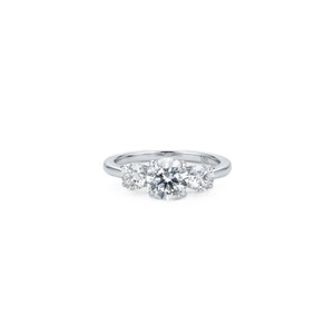 DEF Color VS VVS Clarity 10K 14K 18K Solid Gold Round Brilliant Cut Lab Created <b>Diamond</b> Three Stone <b>Diamond</b> <b>Ring</b> Engagement <b>Ring</b> - Product Image 3