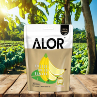 100% Gevriesdroogde Knapperige Banaan Zoet Bevroren Fd Gedroogd Fruit Natuurlijk Gedroogd Fruit Product