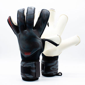 Gants de gardien de but de football professionnels personnalisés à haute adhérence, paume en latex allemand, respirants pour l'extérieur, entraînement et match, protection des doigts - Product Image 1