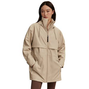 Chaqueta Impermeable para Mujer, con Capucha, Larga, Ligera, Cortavientos, para Exteriores, Estilo Parka, Informal, para Viajes, Primavera y Otoño - Product Image 3