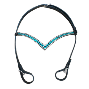 Rub International Designer Horse Brow Band Super Calidad Lavanda Negro Marrón Cristal Cuero Cómodo Ligero - Product Image 4