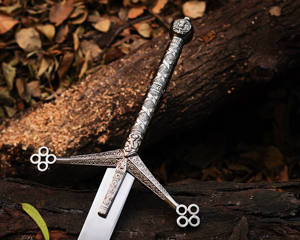 Espada Vikinga Antigua Hecha a Mano al por Mayor 2024 con Mango Cómodo, Espada de Caza Personalizada para Exteriores con Funda de Cuero - Product Image 2