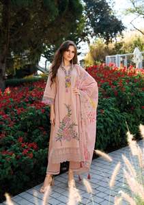 Women's Cotton <b>Chikankari</b> Worked Kurti with Bottom Dupatta Premium Collection Made in India Wholesale Rate - Product Image 4