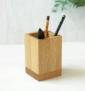 Organisateur de bureau personnalisé, support de papeterie, boîte à crayons, porte-stylos en bois - Product Image 5