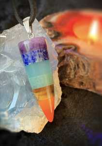 Colgante de bala con los siete chakras, piedra preciosa de ágata Mirani, decoración para el hogar con temática de hadas y regalo, excelente precio, Gujarat - Product Image 2