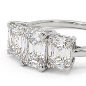 แหวนหมั้นเพชรเพลตตินั่ม PT950 น้ำหนัก 2.02 กะรัต ทรง Asscher Cut เพชรเพาะเลี้ยงสำหรับผู้หญิง เครื่องประดับหรูหรา - Product Image 3