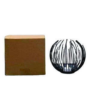 <b>Black</b> Wire T Light Holder Decorative for Home Decor Stainless Steel Decorative <b>Candle</b> Holders at Wholesale Price - Product Image 1