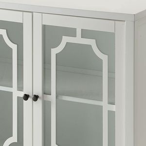 White 2-Door <b>Console</b> <b>Table</b> - Product Image 5