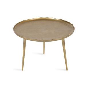 Fresh Arrival Elegant Golden Round Metal Accent Coffee <b>Table</b> <b>Space</b>-<b>Saving</b> Decorative <b>Table</b> for Living Room - Product Image 3