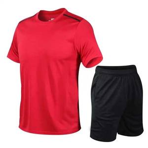 Uniformes de Fútbol Baratos al por Mayor, Camiseta y Pantalones Cortos en Contraste, Conjunto Deportivo de 2 Piezas, Diseño Personalizado OEM, Uniforme de Fútbol para Hombre - Product Image 4