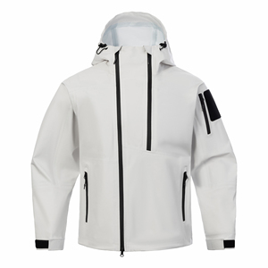Sportswear Running Stand Collar Breathable Hooded Men Designer Canvas <b>Winter</b> Windbreaker Zip-Up Men's <b>Jackets</b> Heavyweight - Product Image 4